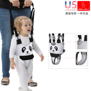 Baby learning walker, baby learning to walk, children learning to walk, breathable, anti-strangulation and anti-fall, bear learning walker, one piece for delivery
